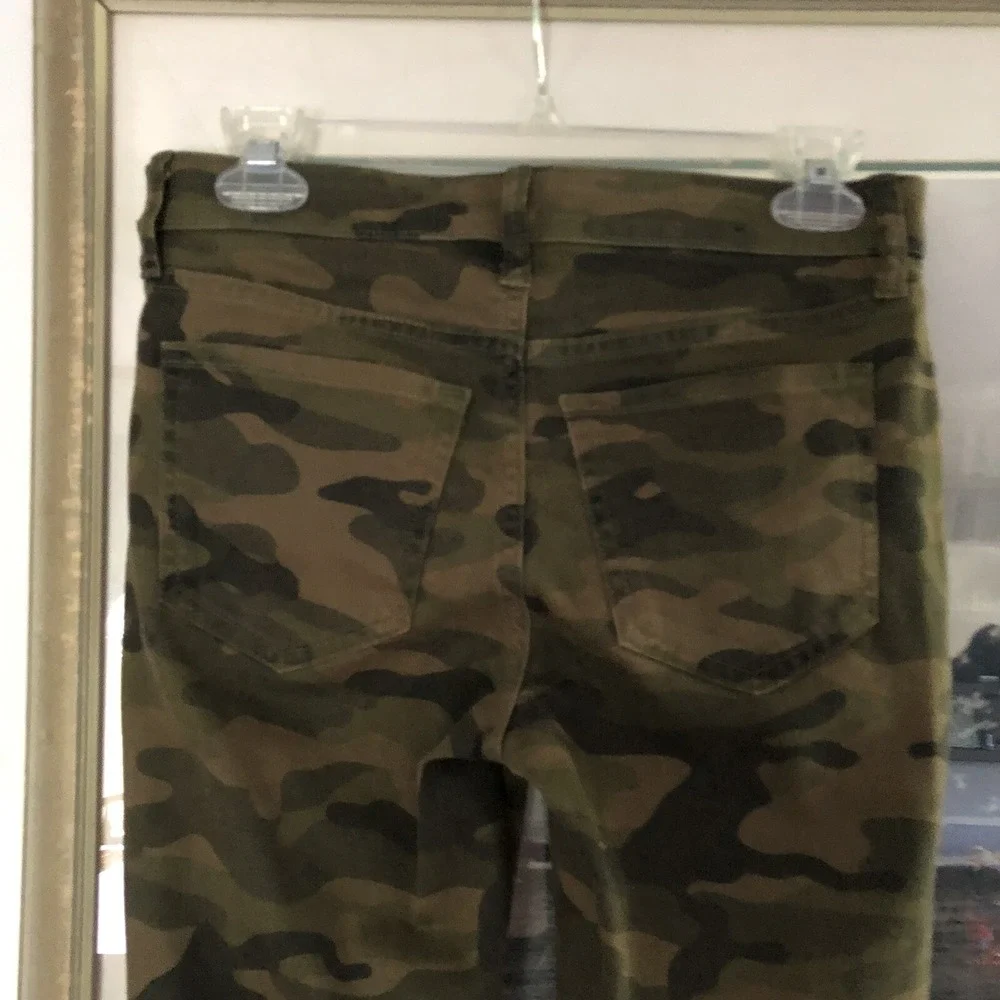 Gap Legging Skimmer Green Camo Army Print Skinny Jeans Sz 0 A924